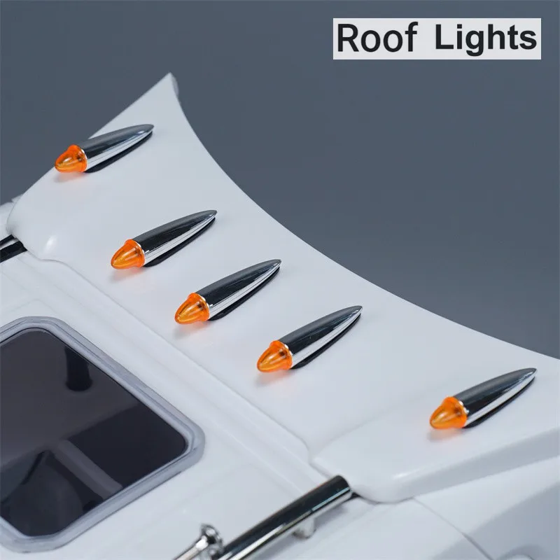 Tamiya Tractor Roof Light Hazard Light Is Suitable for 1/14 RC Car Dump Truck and Personal DIY Modification Car Accessories