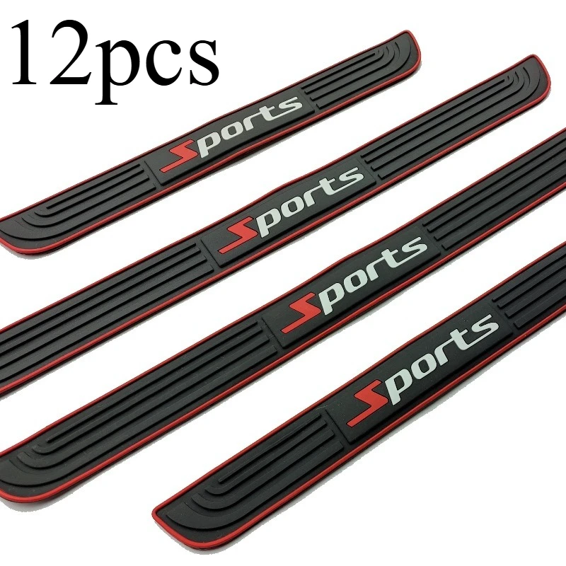 12pcs Upgrade your car with universal door guards - Get comprehensive protection now!