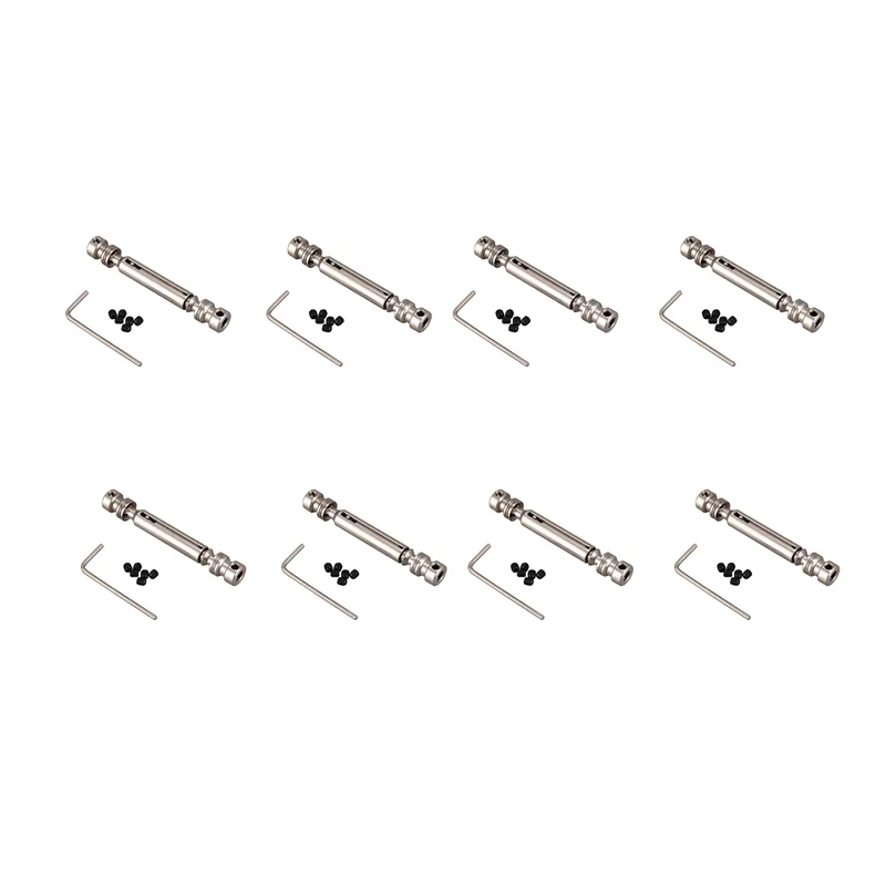 

B24C-8X Metal Rear Middle Drive Shaft Universal Transmission Kit For Fy-01/02/03/04/05 Wltoys 12428 12423 12628 Rc Car