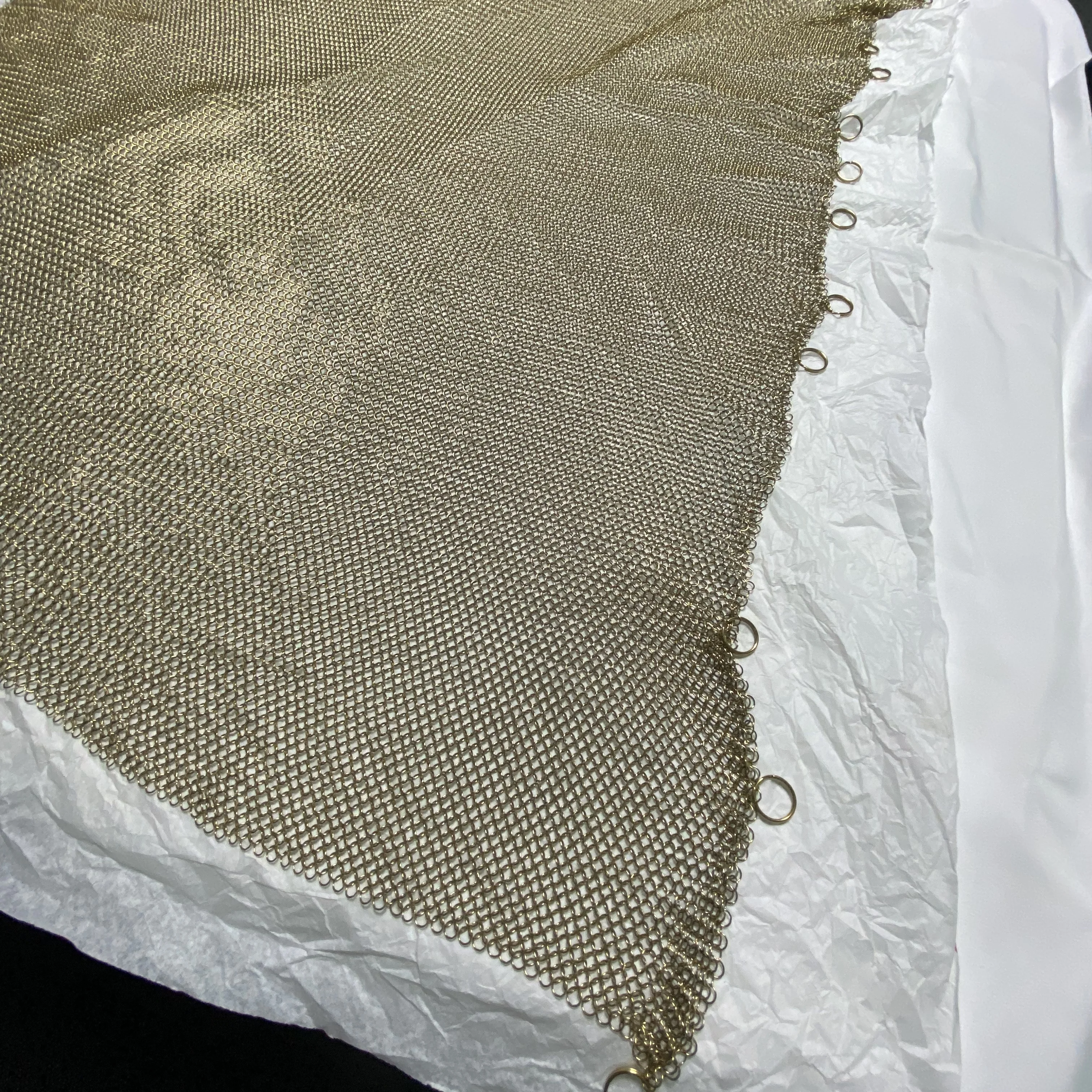 대형 사이즈 컬러풀 투명 메탈 체인 메일 벽 장식 DIY 프로젝트 룸 디바이더 및 커튼 액세서리