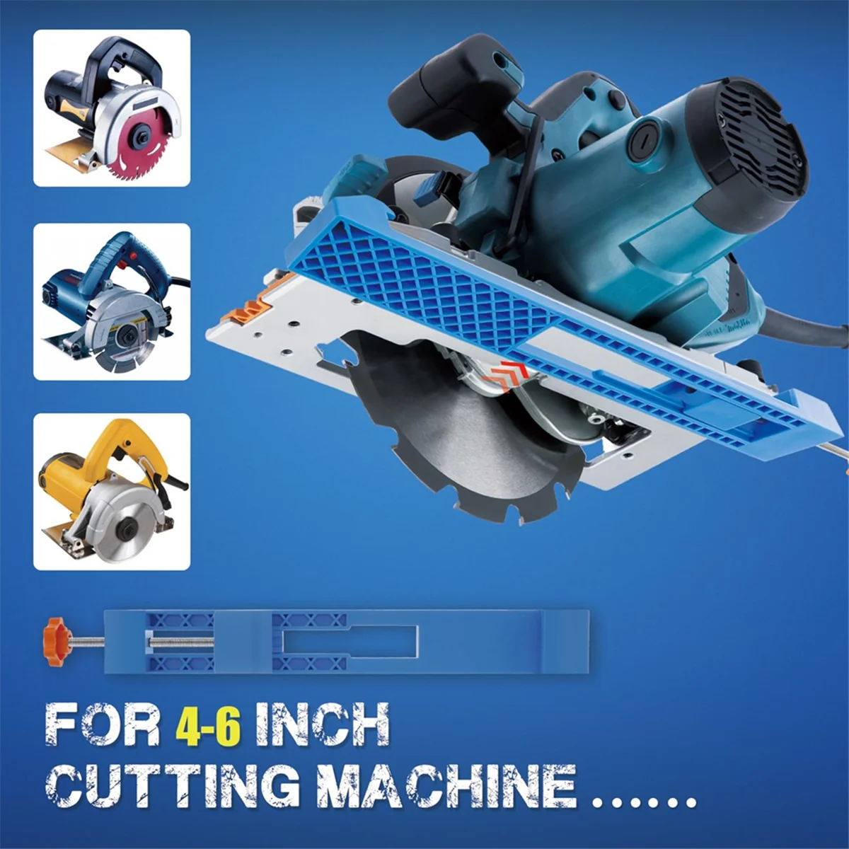ABNJ Adjustable Cutting Machine Base Guide, Electric Circular Saw Milling Positioning Clamp Precision Wood Cutting Guide