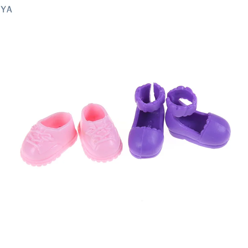 【YA】5Pairs Random Color Fashion Shoes Boots For Sister Doll Kids Gift Hot5Pairs Fashion Shoes Boots For Sister Doll Kids Gift