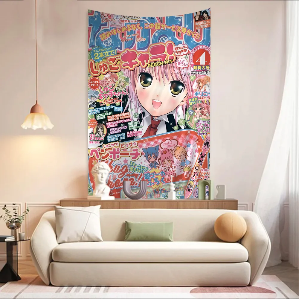 Shugo Chara Japan Cartoon Tapestry Art Science Fiction Room Home Decor Wall Hanging Home Decor