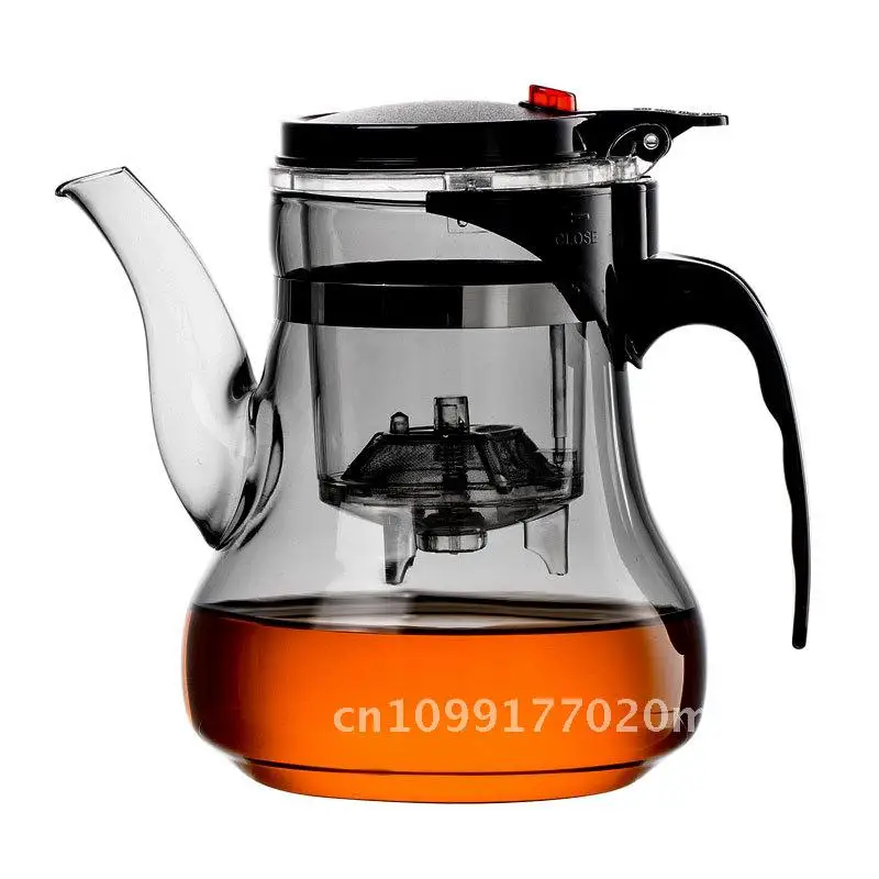 

Tea Pot with Glass Piaoyi Cup Household Tea Set Tea Water Separation Filter Chinese Style Tea Maker Heat-Resistant Glass