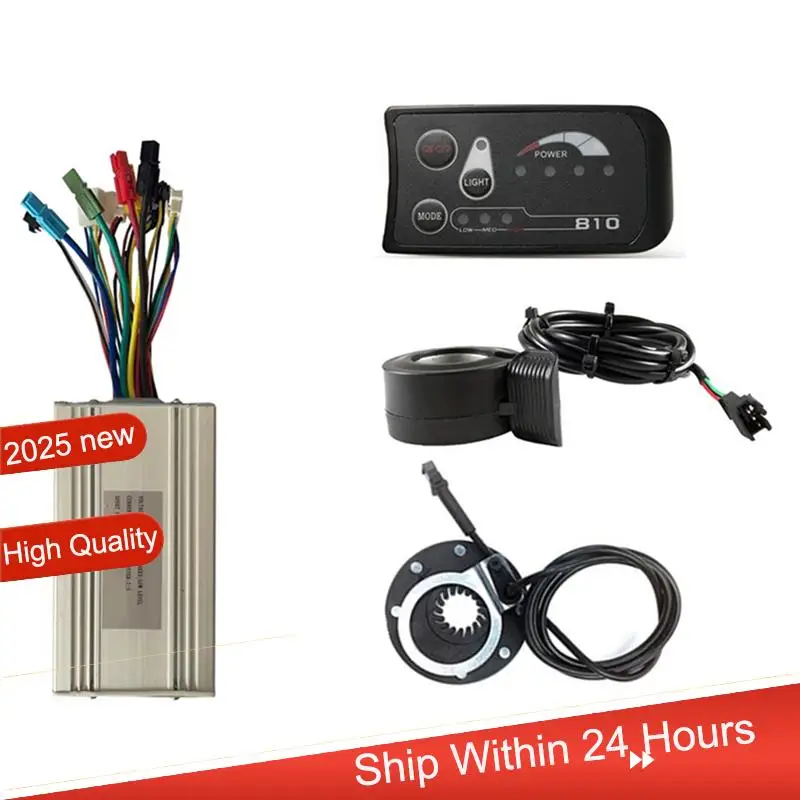 

ABJX New E-Bike Conversion Kit Replacement Spare Parts 36V 48V Bicycle Speed Control Kit With S810 Panel For 1000W E-Bike