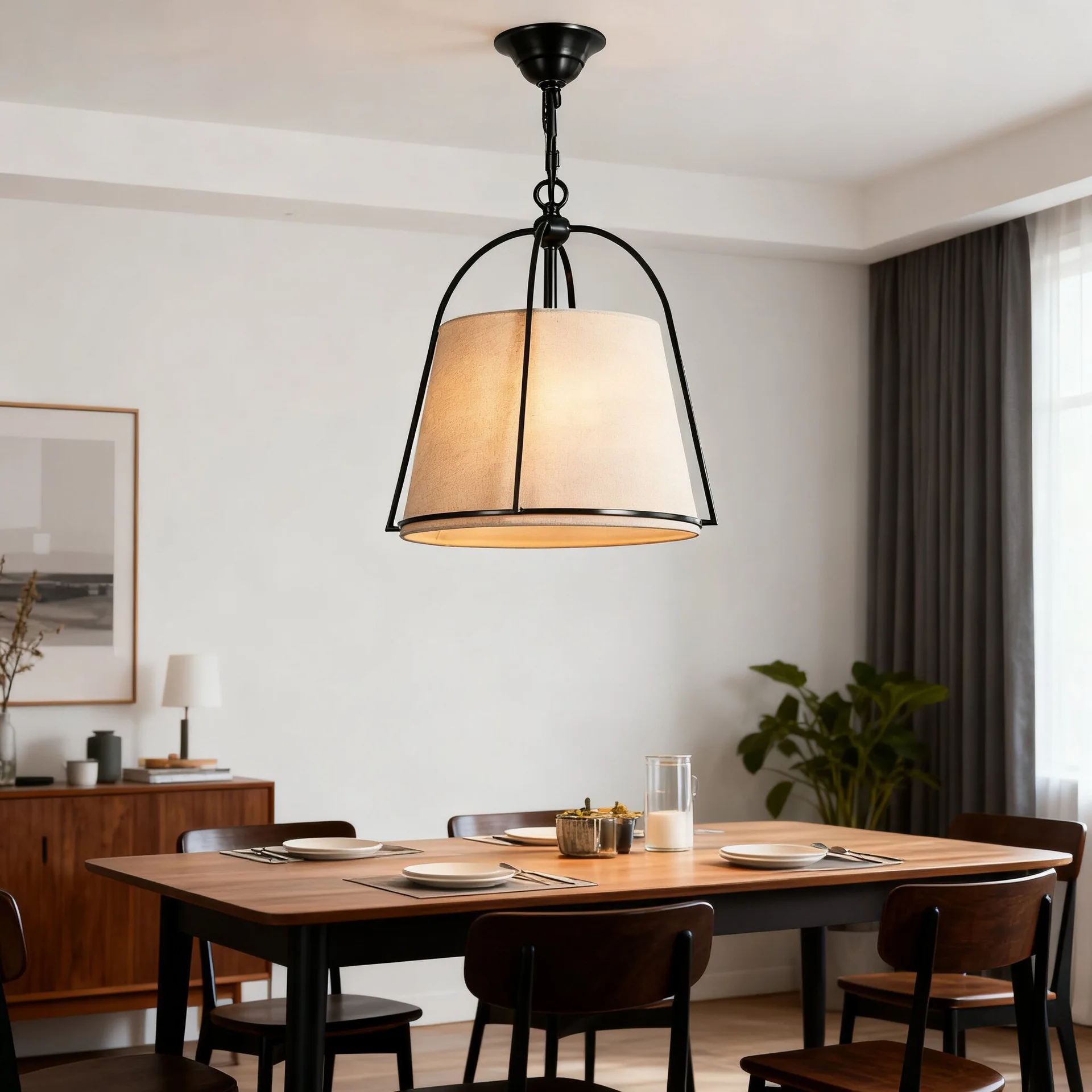 

American Luxe Minimalist Pendant - Post-Modern Multi-Space Light for Closet, Bedroom & Dining, Creative Hallway Chandelier