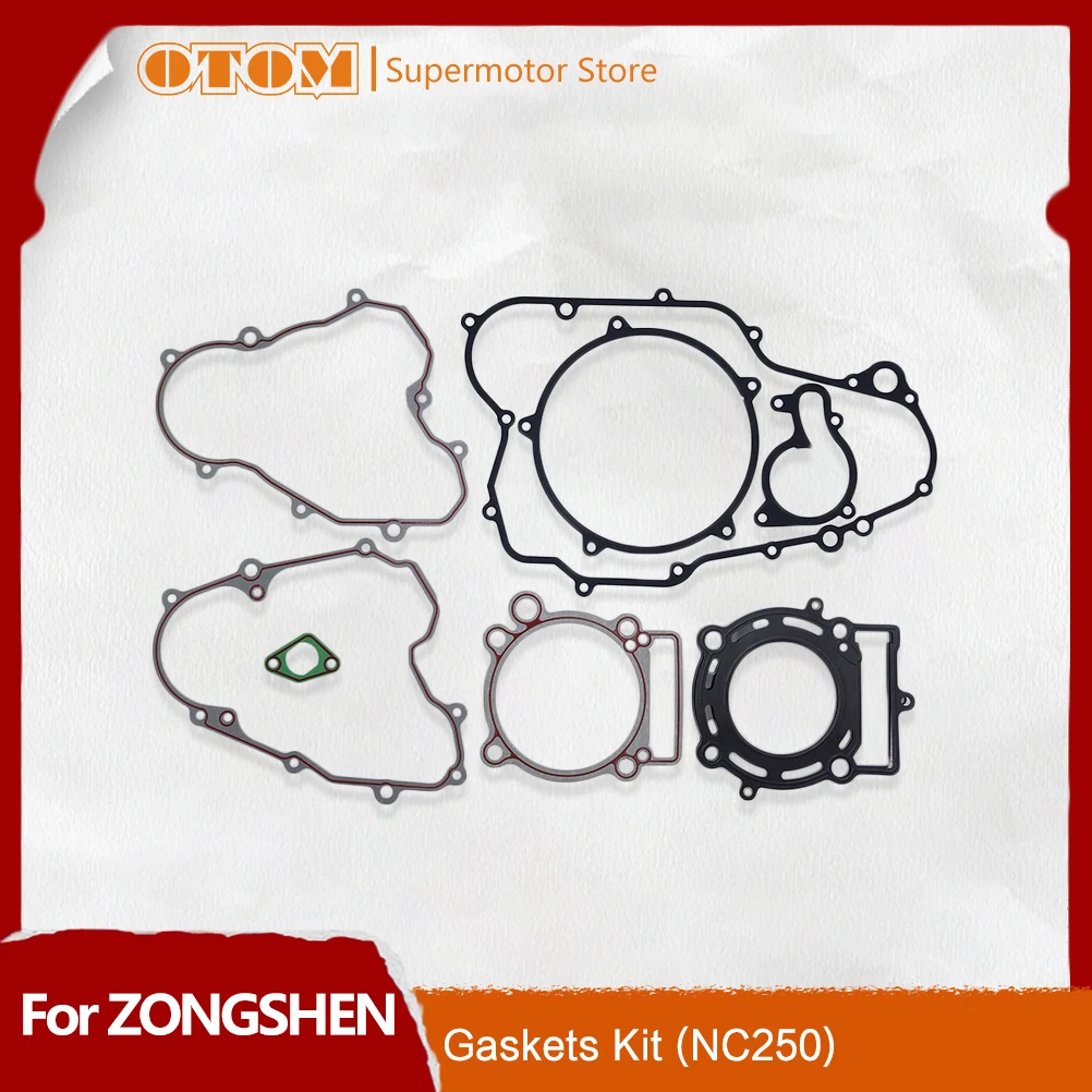 Akcesoria motocyklowe kompletny zestaw uszczelek silnika do zs177 mm ZONGSHEN NC250 4T chłodzony wodą KAYO