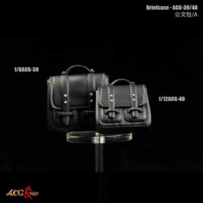 ACG-39 1/6 1/12 Bilancia Accessori di Scena Valigetta Custodia per documenti Borsa in pelle PU Modello per 12 pollici 6 pollici Action Figure Doll