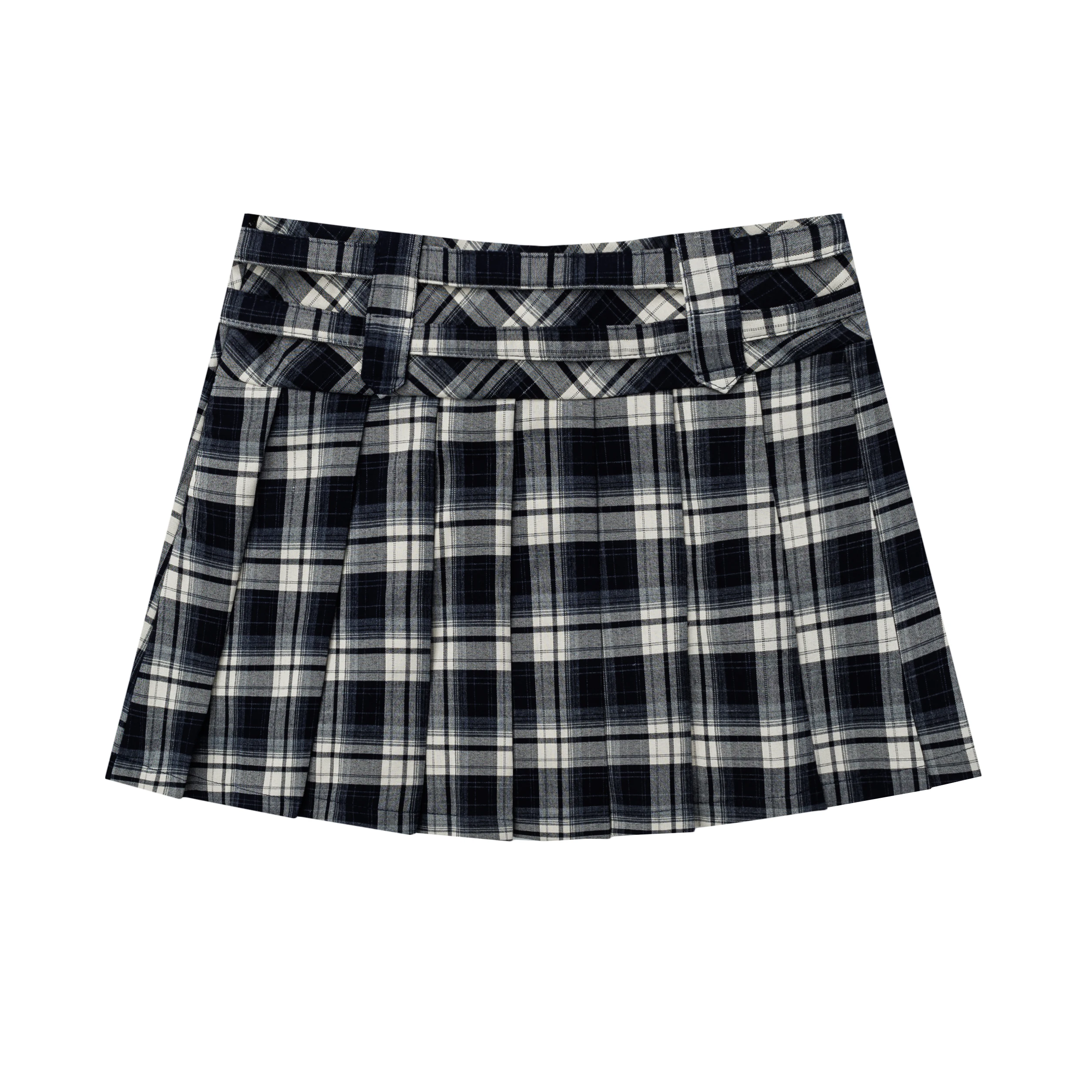 Estilo formal americano retro doce legal a linha xadrez y2k mini saias cinto de cintura alta fino ajuste versátil plissado saia curta feminina
