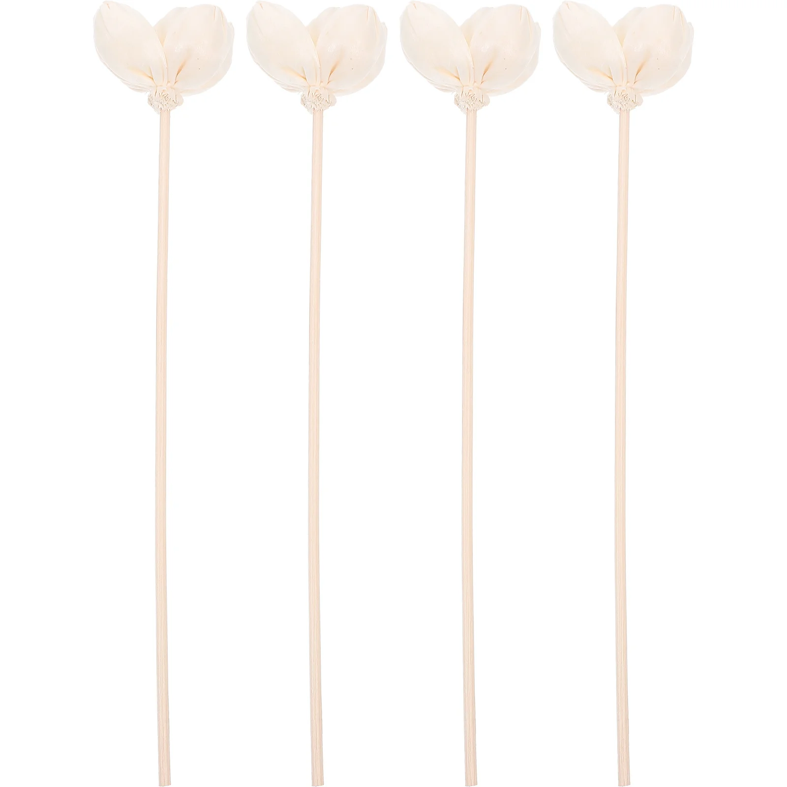 

4pcs Dried Flower For Aromatherapy Cotton Diy Essential Oil Diffuser Air Freshener Home Office Wall Decor Arrangement