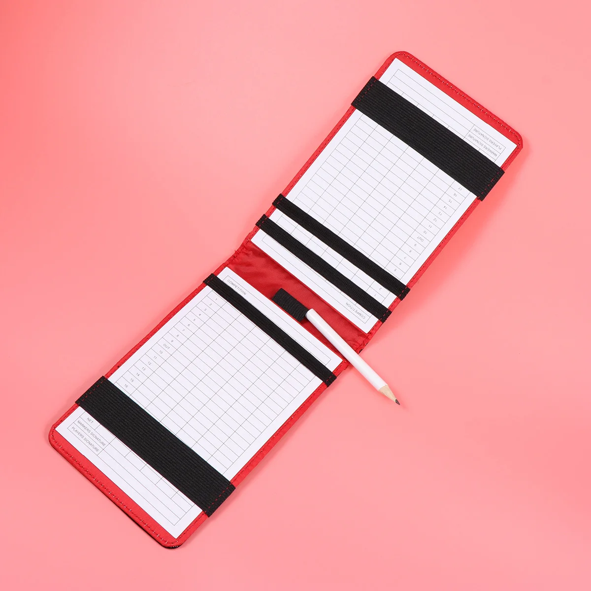 

Golf Scorecard Holder PU Black Snakeskin Design Wear-Resistant Light Compact Easy Carry Ideal for Scoring Notebooks and