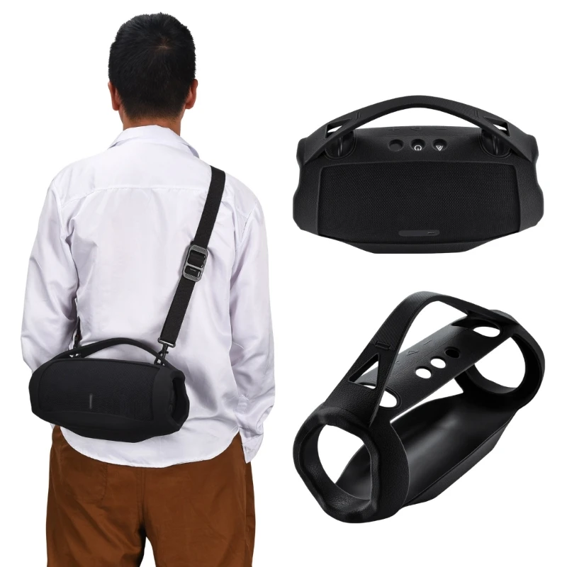 M17B Пыленепроницаемый силиконовый чехол для 4 Bluetooth-совместимого громкоговорителя с удобной ручкой без плечевого