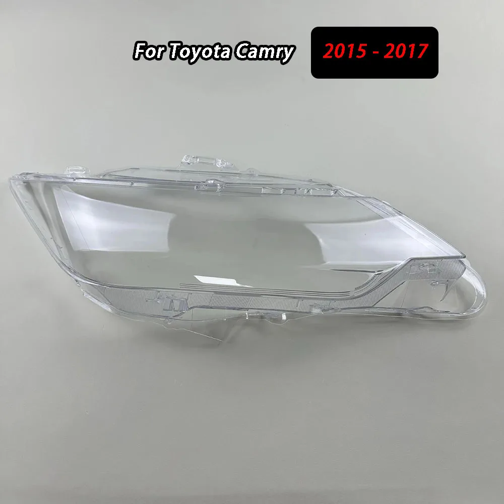 For Toyota Camry 2015 2016 2017 Headlamp Transparent Cover Headlight Shell Lampshade Case Plexiglass Replace Original Lens