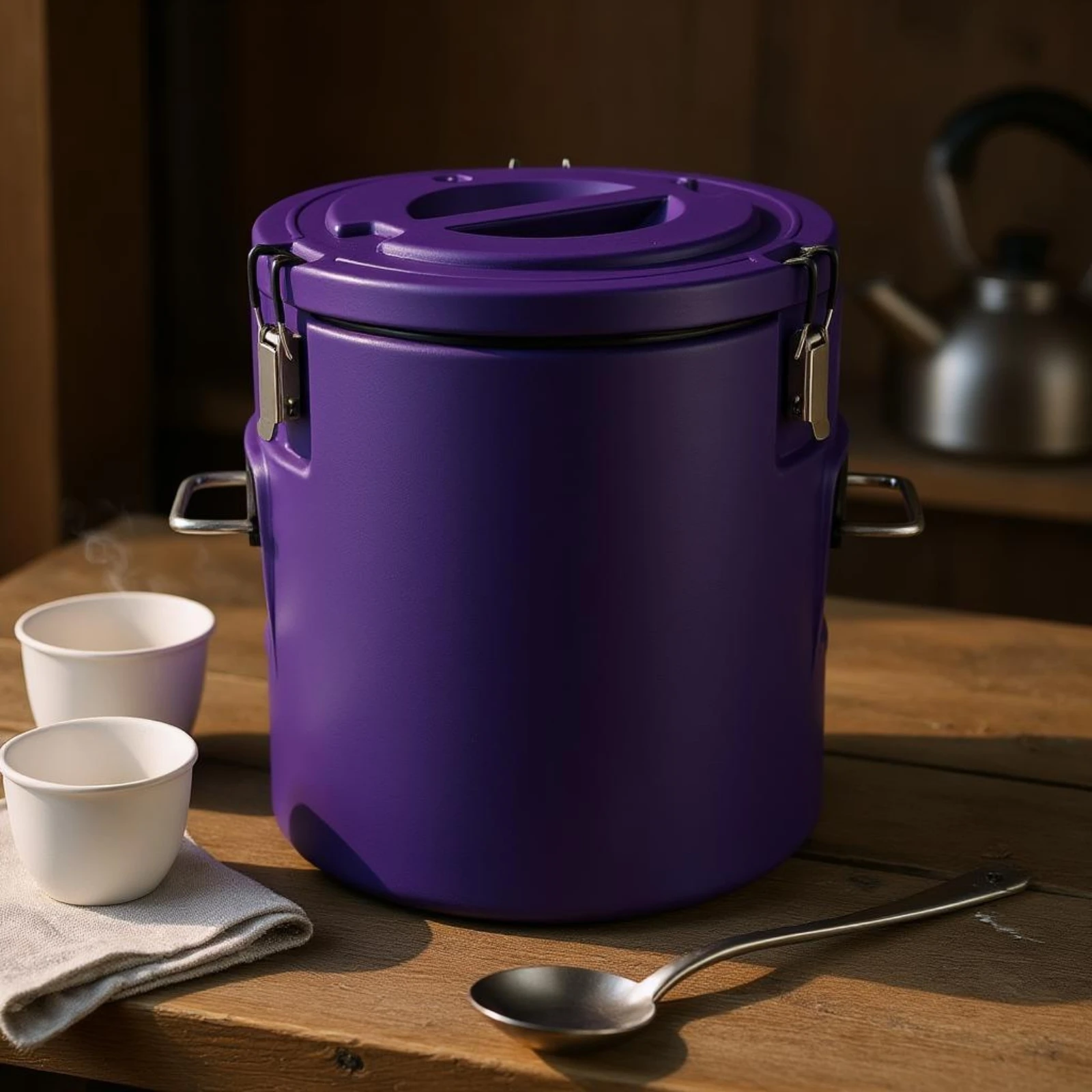 Insulated Steel Container Heat Retaining Stainless Steel Container Airtight Food Canister Cold Holding Household Storage Easy To