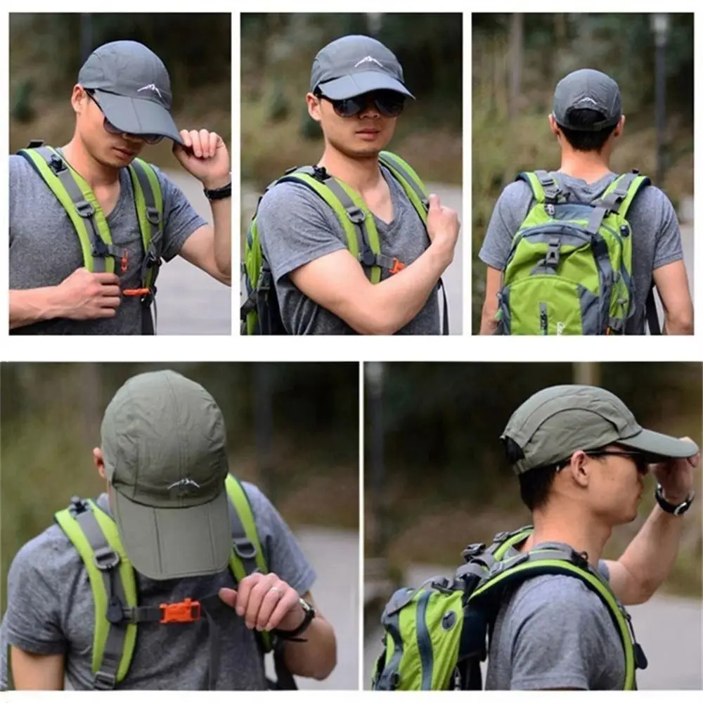 Fashion Water Proof Baseball Cap Foldable Sun Protection Sun Hat Camping Hiking Breathable Fishing Cap Men Women