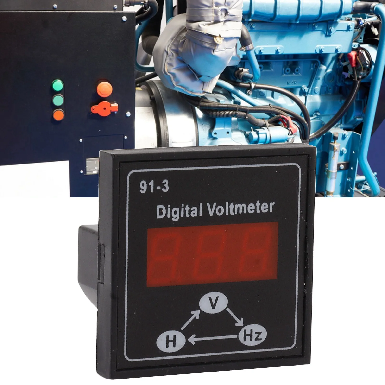 91 3 Digital Voltmeter for Gasoline  Generator Set Accessories 220V 380V Single Phase 3 Phase Voltage Meter Voltage Meter