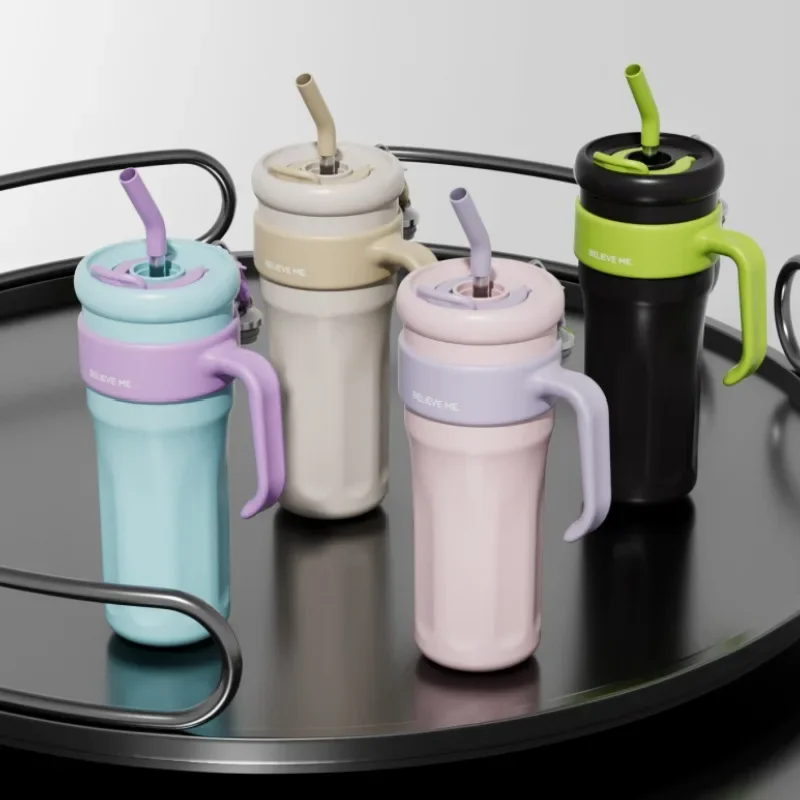 

316 пищевая нержавеющая сталь Изолированная чашка простая чашка для воды соломка, устойчивая к высоким температурам портативная вакуумная Автомобильная чашка 40 унций