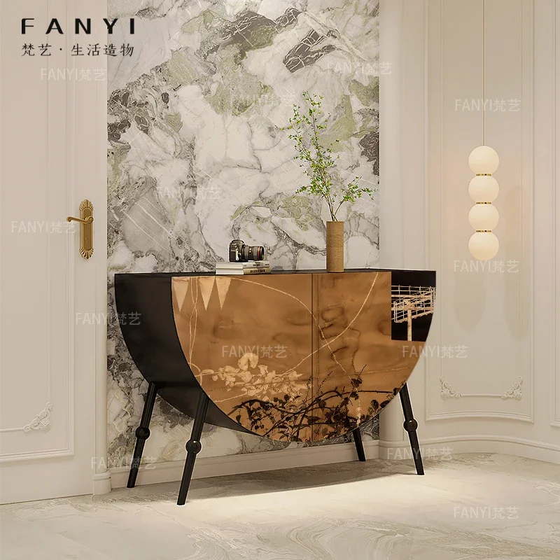 

American retro living room partition cabinet household entrance door porch cabinet solid wood dining side cabinet