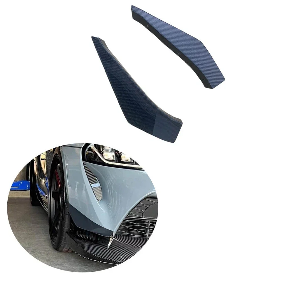 

Front Bumper Canards Vrs Style For Toyoto Supra A90 A91 Mk5 Carbon Fiber Front Splitter Trim Winglet Side Canards Fin