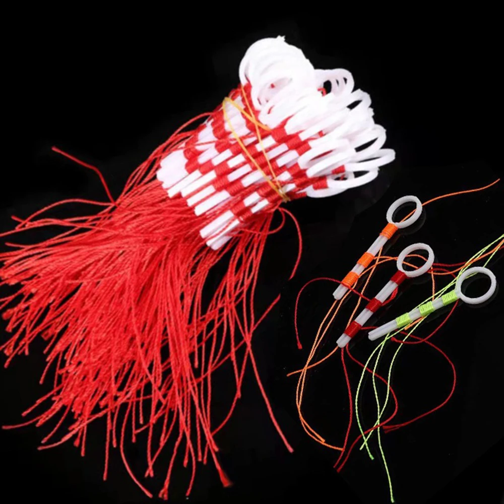 

10-50pcs/lot Cotton Thread Bobber Looper Stop Knots Cord String Rope Buoy Sea Fishing Float Gear Accessories Tools for Rock