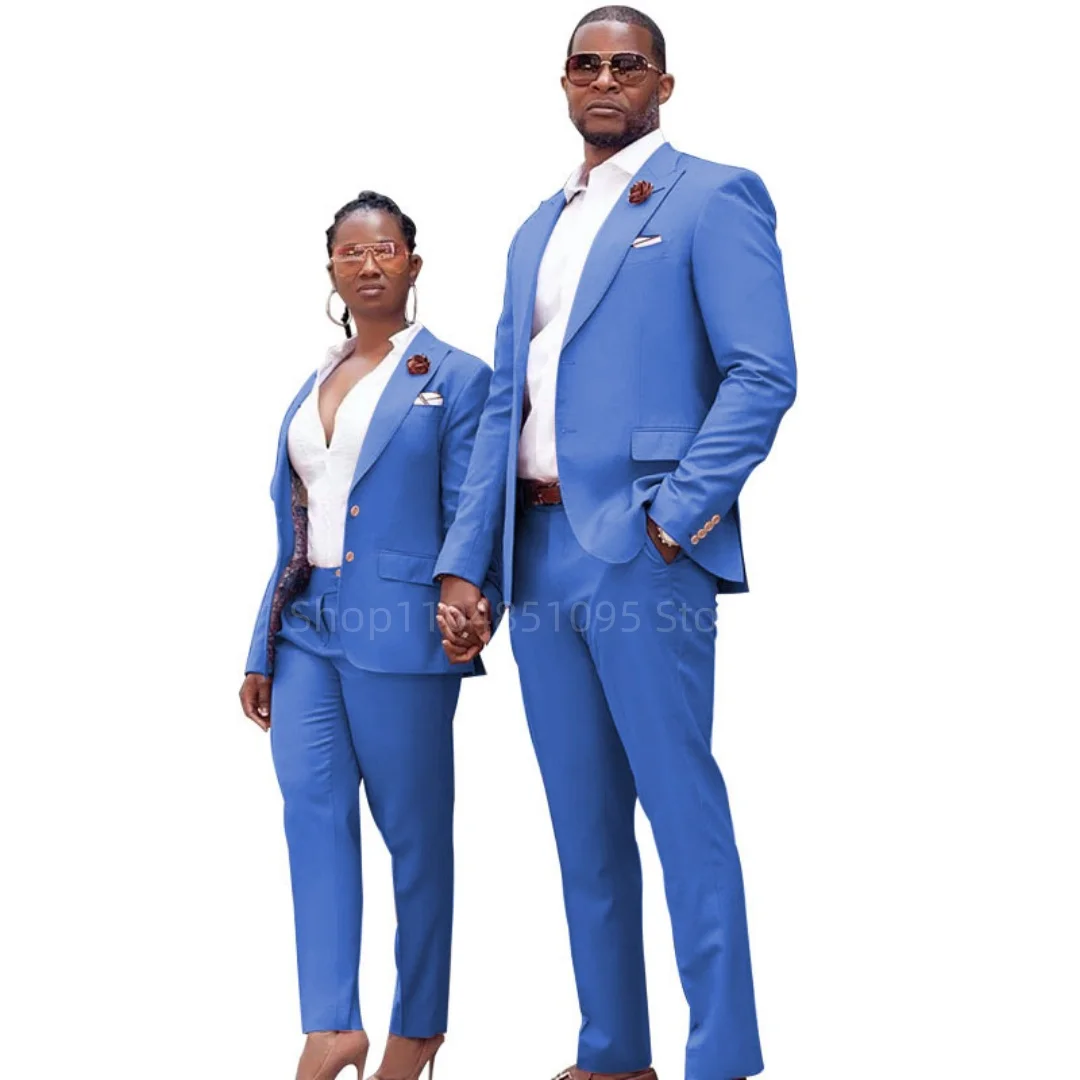 Conjunto de trajes de pantalón elegante para mujer, chaqueta ajustada de dos piezas con solapa de pico y dos botones, estilo clásico profesional a la moda, gran oferta