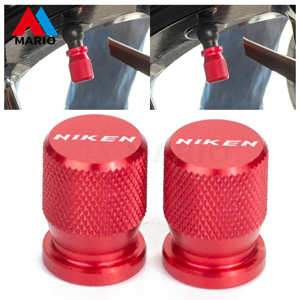 

For Yamaha NIKEN /GT NIKENGT 2018 2019 2020 2021 CNC Aluminum Motorcycle Airtight Wheel Tire Valve Stem Caps Dust Cover 2Pcs Red