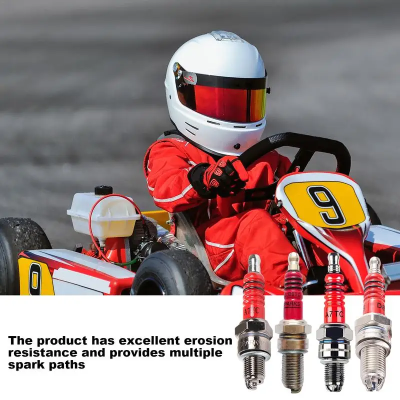 Motorcycle Spark Plug 1/3 Electrodes A7TC D8TC For GY6 CG 50 70 110 125 150CC Motorcycle ATV Scooter Dirt Bike Go Kart image 2