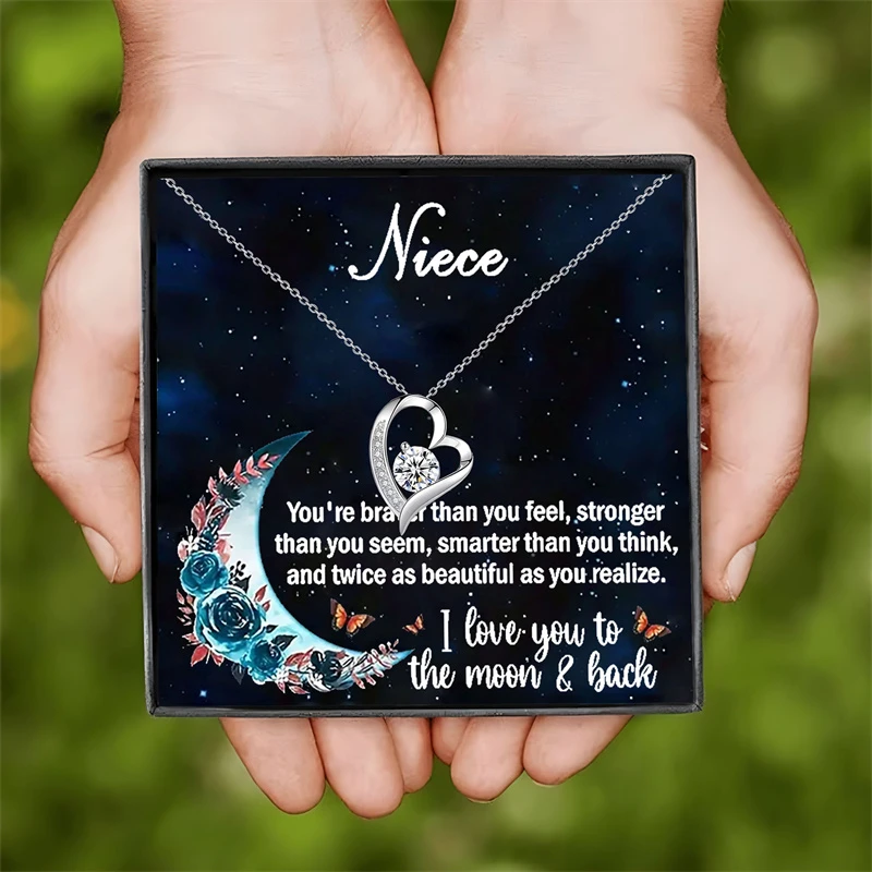 Heart-Shaped Necklace Gift Box - 