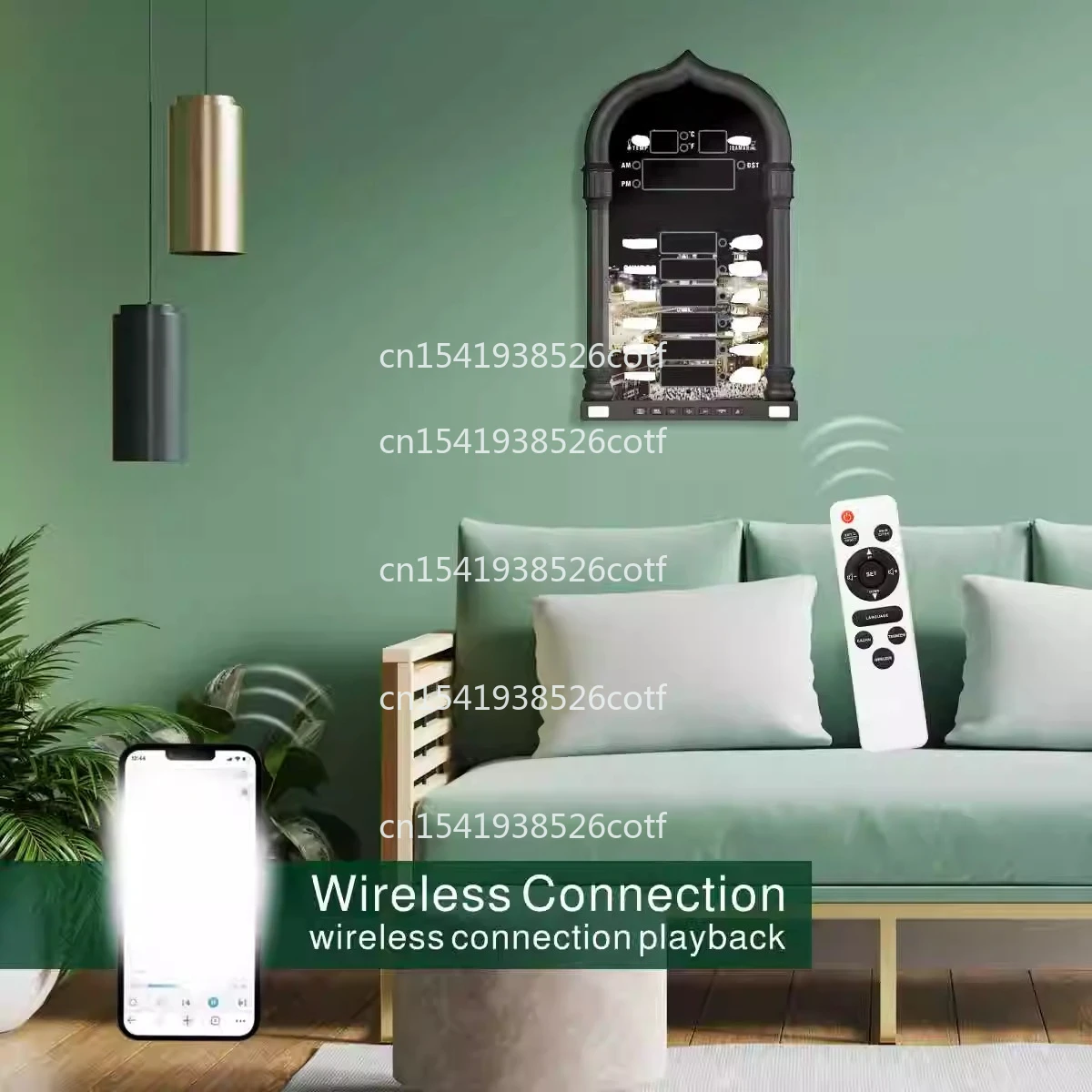 4008prO Plug-in LED Digital Dot Matrix Display Remote Control Electronic Clock