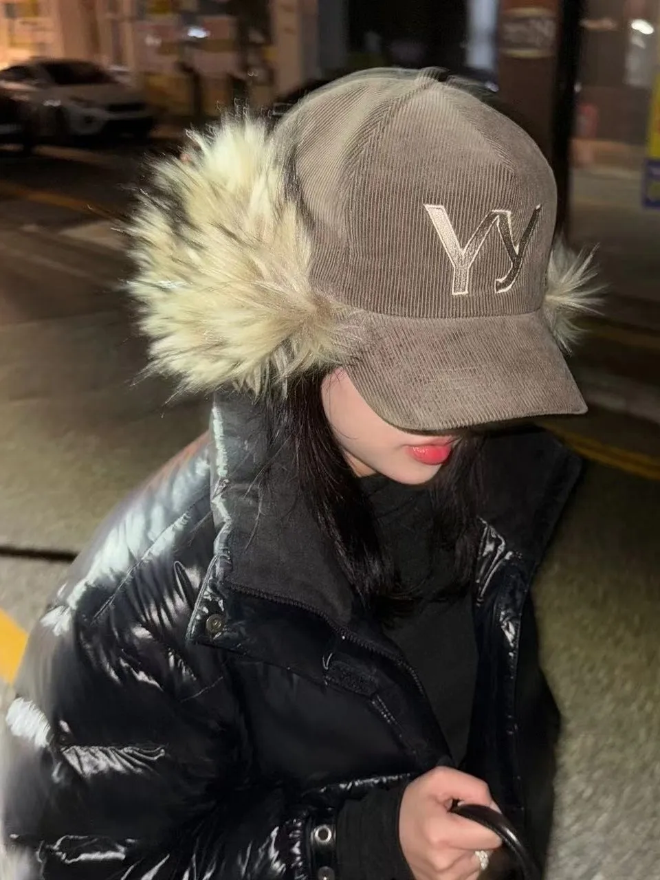 Gorra de Béisbol con Protección para las Orejas, Bordado con Letras YY Ning Zhu Zhang Xing, Gorro de Felpa Estilo Lei Feng, Gorro de Esquí para Hombre, Primavera-Otoño