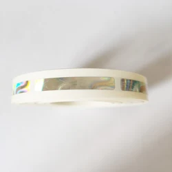 1000pcs/Roll 6x40mm Beautiful Hologram Rainbow Scatch Off Sticker for Game Card or Wedding Invite