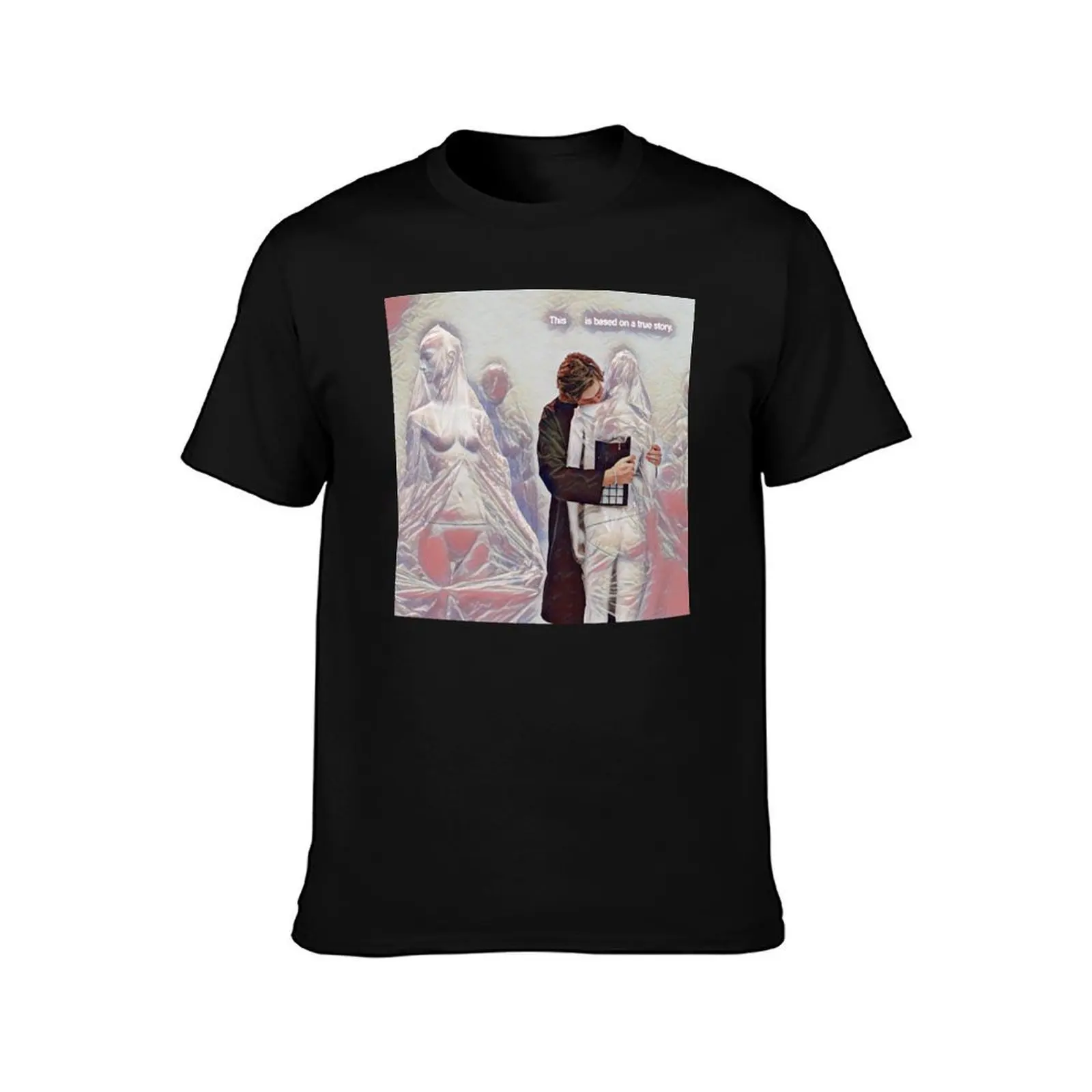 nakeyjakey Romcom watercolour T-Shirt Big and Tall Crew Neck Tee