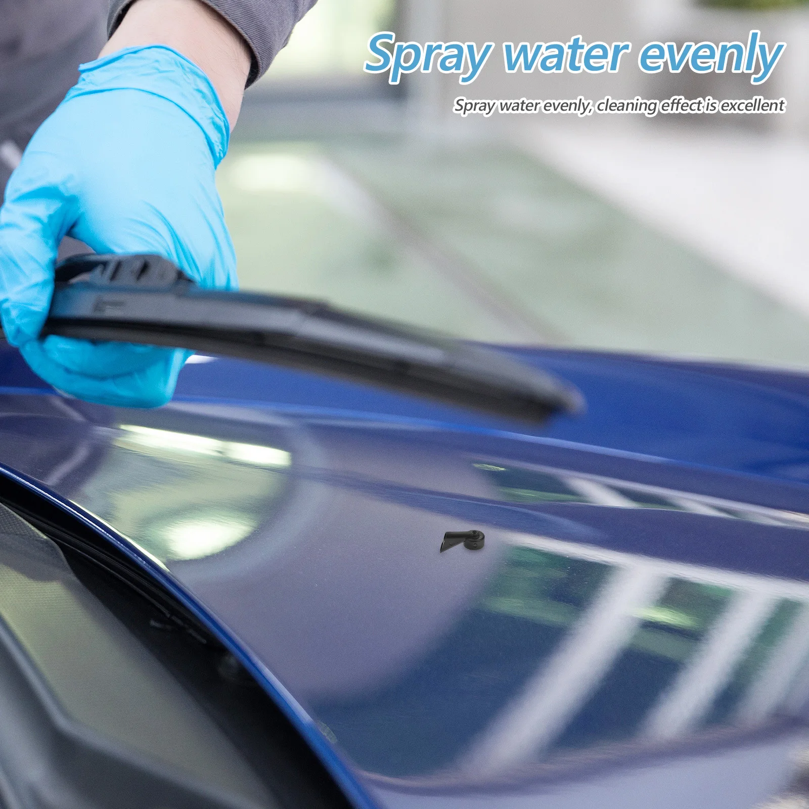 

Car Water Nozzle Wash Sprayer Front Window Washer Windshield Nozzles Accessories Durable Precision Spray Enhanced Safety Stable