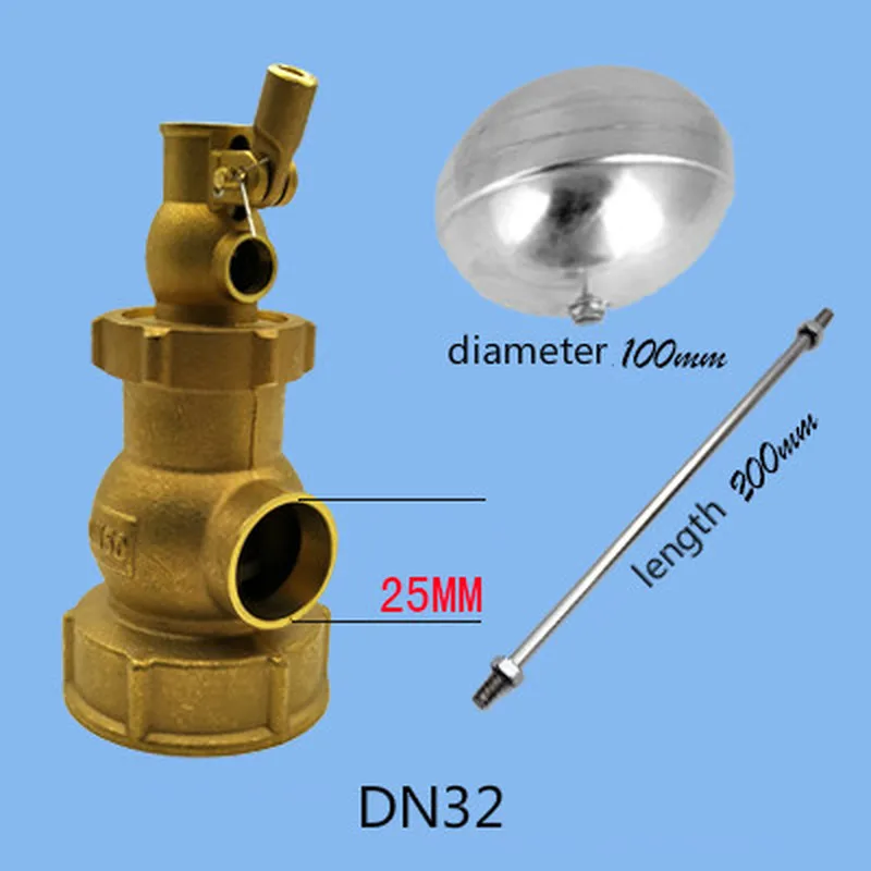 Hydraulic float ball valve DN25/DN32/DN40/DN50/DN65/DN80 Body brass female Float Valve small-hole type