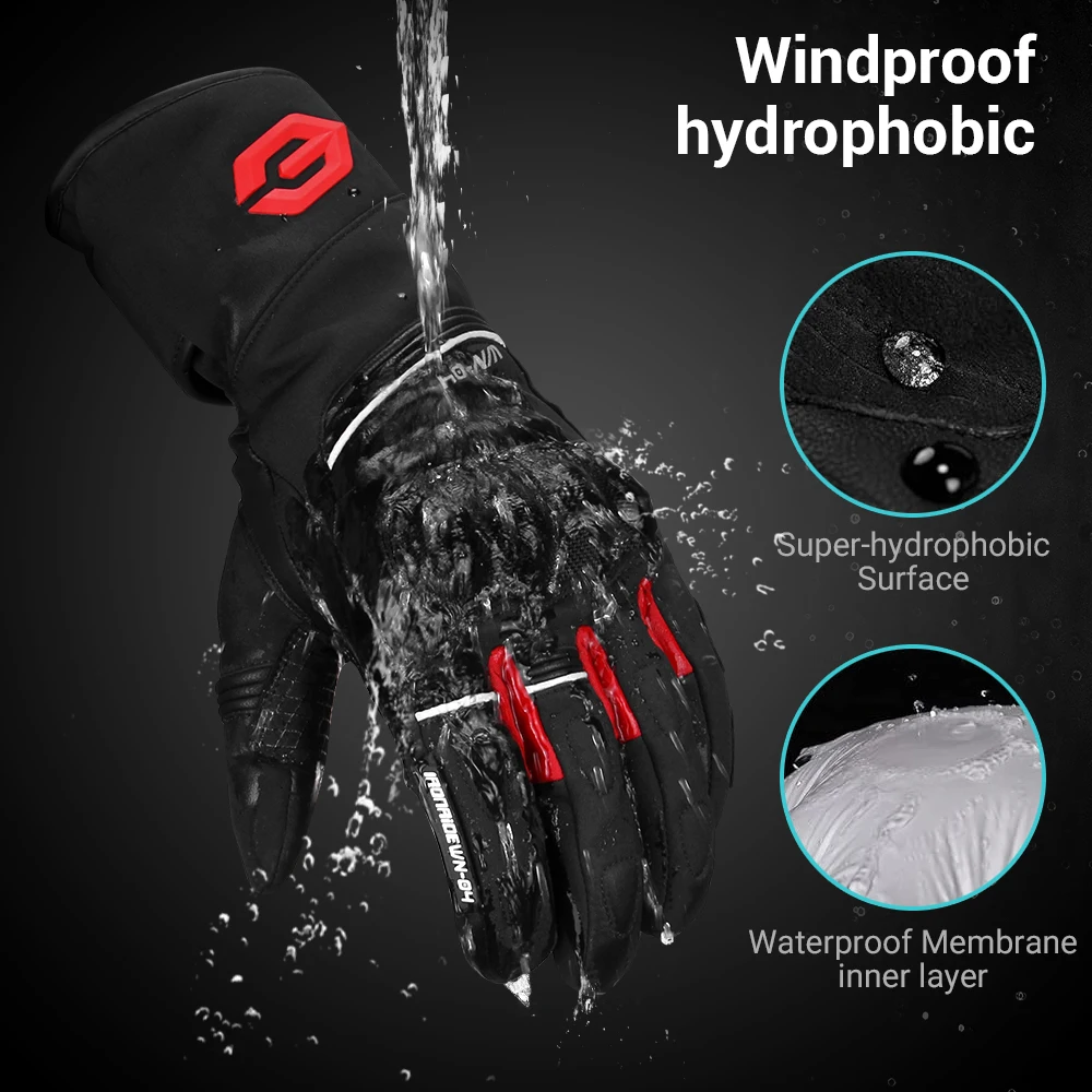 New Motorcycle Gloves Non-slip Wear-resistant Motorbike Riding Gloves Sports Protection For 4 Season Waterproof Cycling Gloves