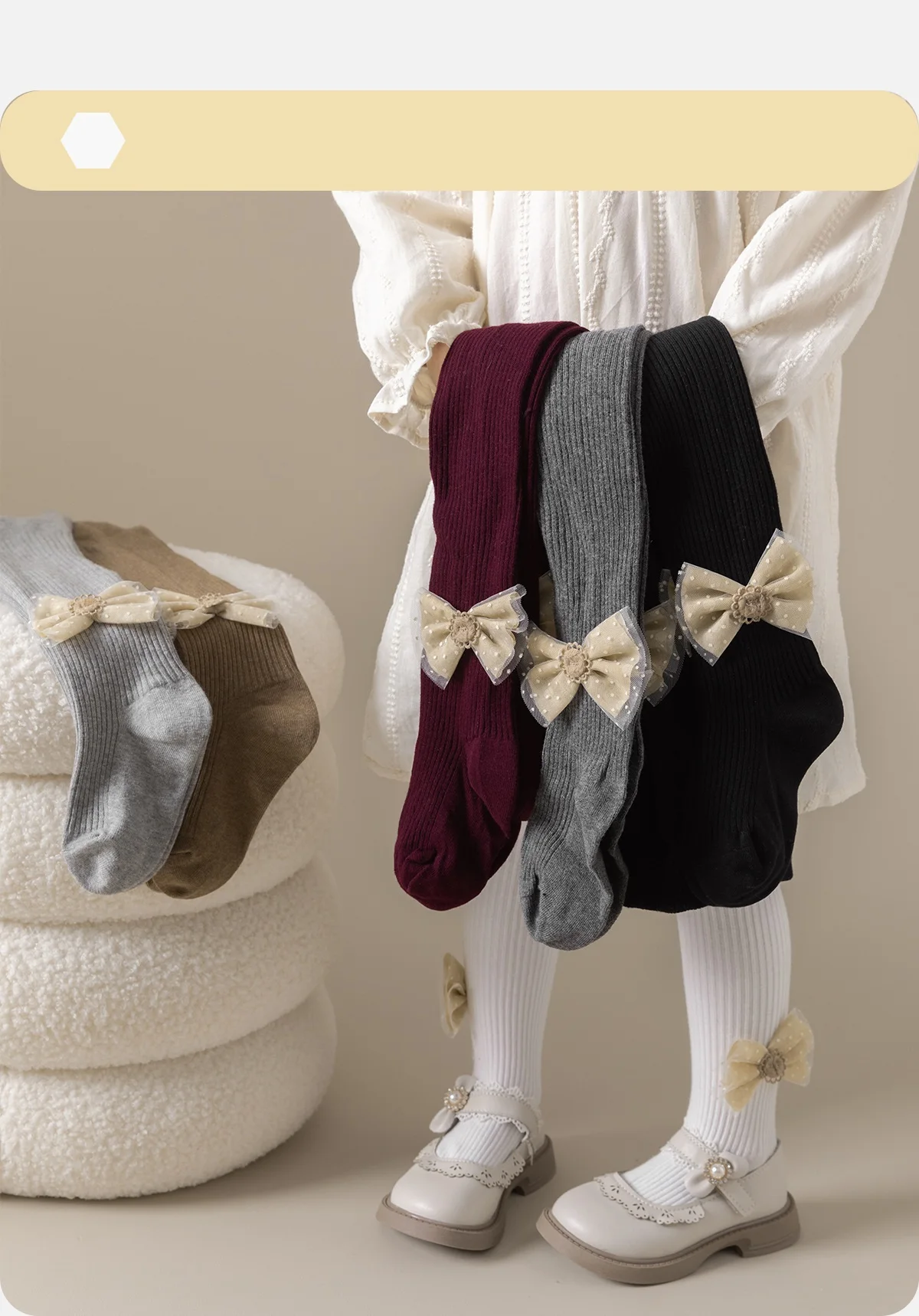 أطفال الجوارب الخريف الربيع 79% القطن فتاة صبي جميل الصلبة القوس طالب الأطفال جورب 0-10 سنة 1 زوج/الوحدة طفل جوارب طويلة #2