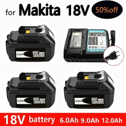 Batería recargable BL1860 para Makita, pila de litio de 18V, 12000mAh, 300, BL1840, BL1860B, LXT 400, BL1830, última actualización