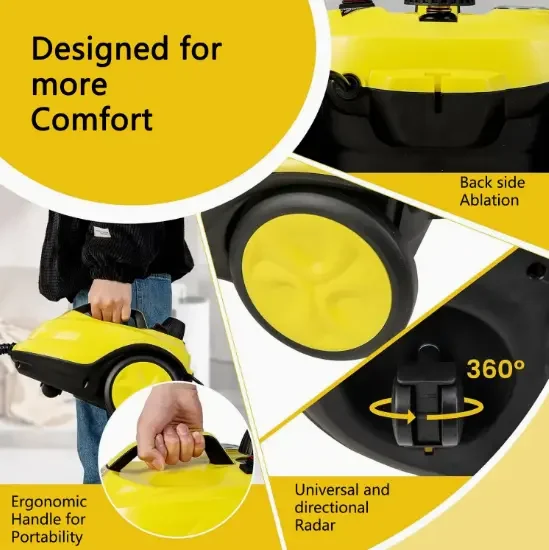 2025 Macchina per la pulizia a vapore per tappezzeria ad alta pressione leggera e ad alta pressione per uso domestico per auto