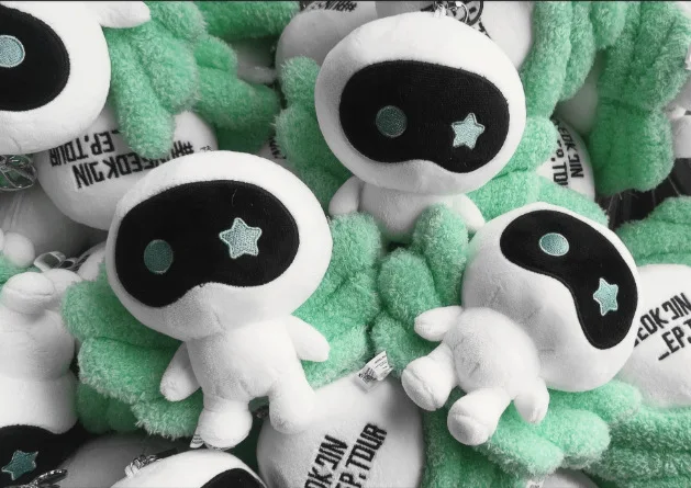 Korea Wootteo Plush Toy Kawaii Stuffed Doll for Backpack Pendant