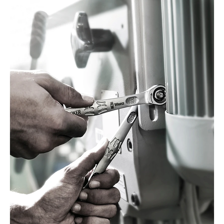 Imagem -02 - Wera Joker Ratchet Combination Wrench Multi Purpose Doublehead Plum Blossom Laborsaving Spanner Ferramenta de Reparo 6000 6001 pc
