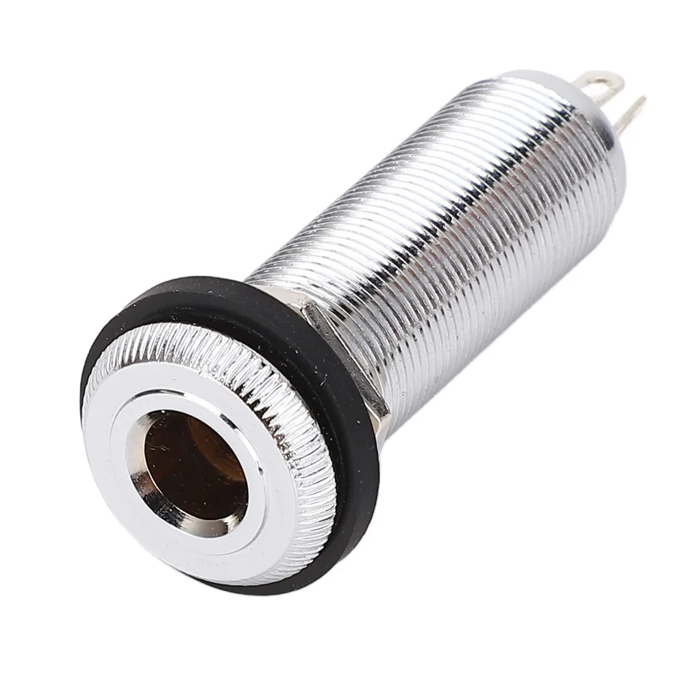 2PCS Premium 6.35mm Jack Socket Metal Silver Input Output Jack Electric Guitar Parts For Electric Guitar