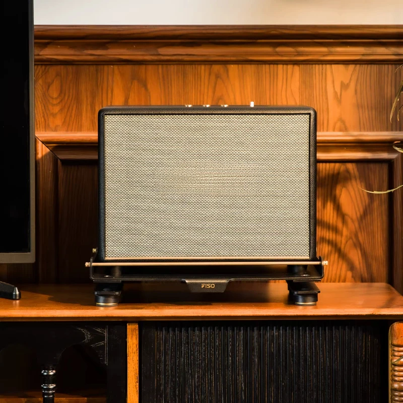 Desktop Isolation Stands for Marshall Speakers, Shock-Absorbing Floating Monitor Riser, Anti-Vibration Foam Pads for Studio&Home