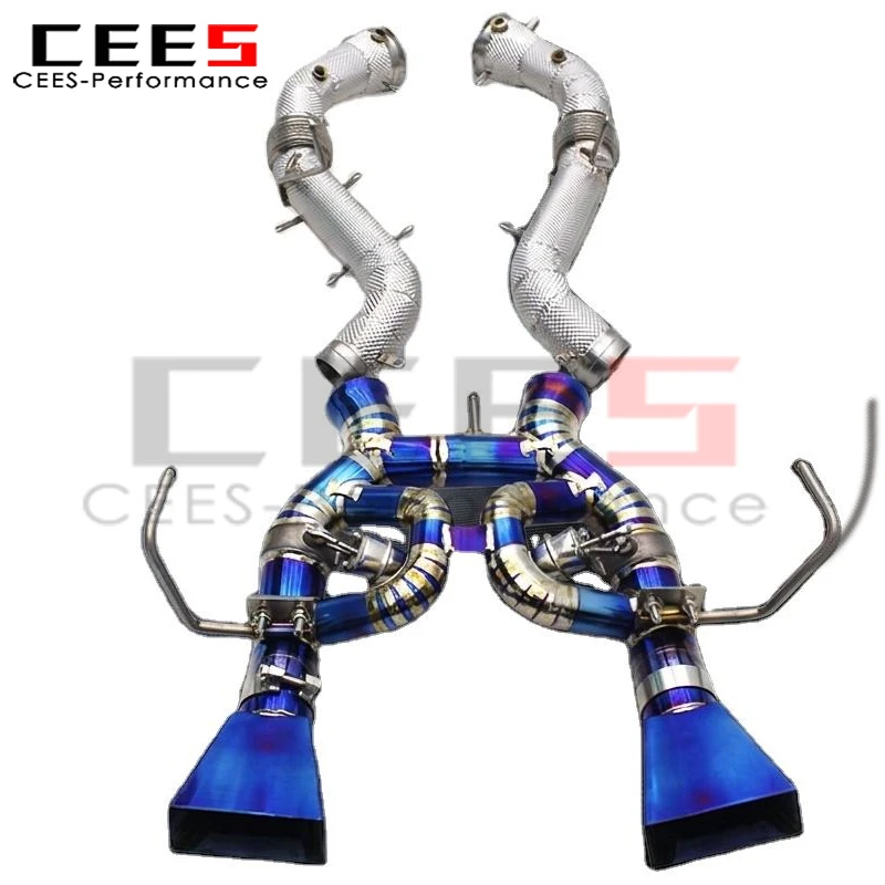 CEES Catback Exhaust Pipe Downpipe for Mclaren 650S/625C Spider/Coupe 3.8T 2014+ All Exhaust System