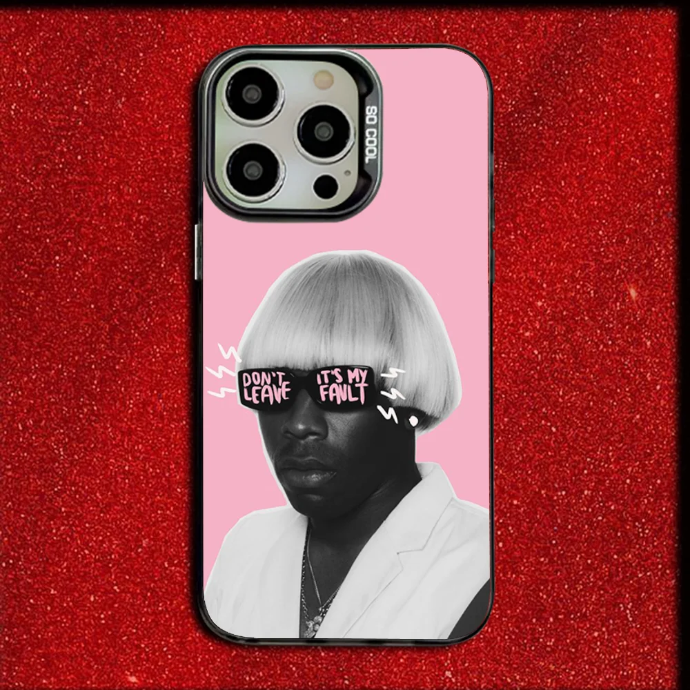 T-Tylers The Creator Rapper Phone Case For iPhone 16,15,14,13,12,11,Mini,Pro,MAX Gray Drop Matte Shockproof Soft Cover - Image 6