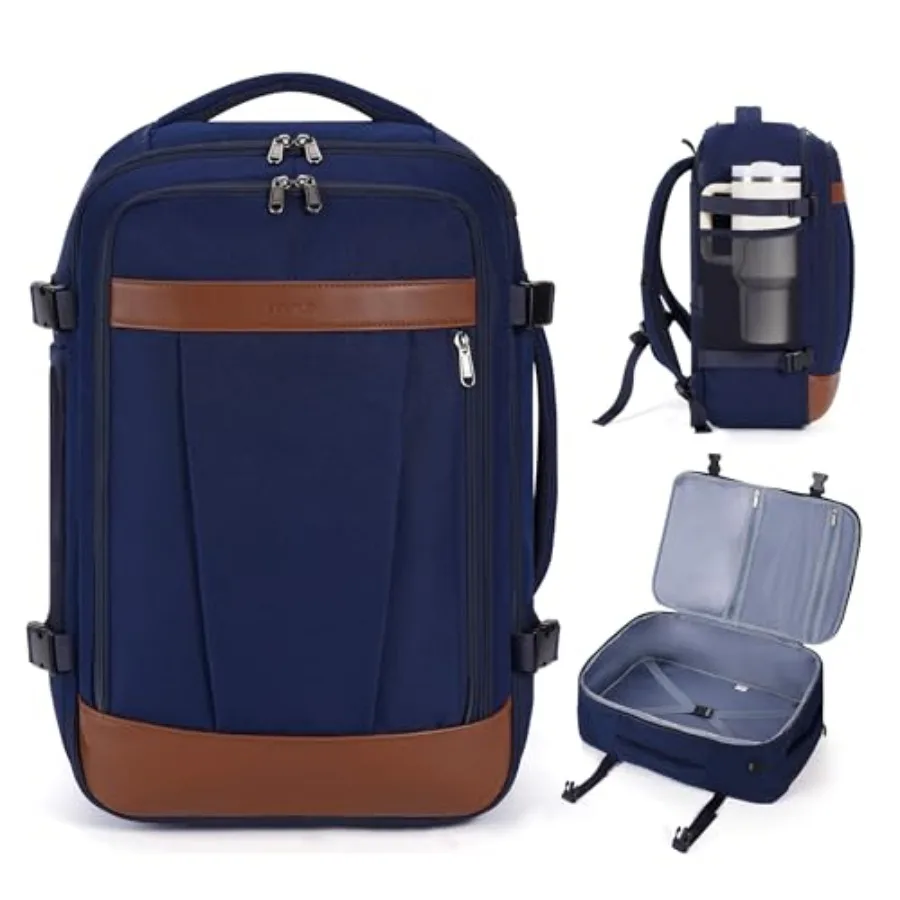 

19" Travel Backpack for Men Personal Item Travel Bag TSA Friendly Business Computer Bag with USB Charging Port and Wet Compartm