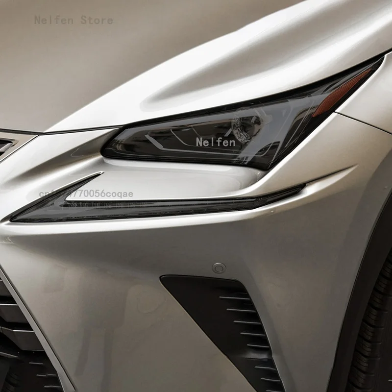 Car Headlight Tint Black Protective Film For Lexus NX200 NX300 2015-2020 Accessories Transparent TPU Sticker - Image 4