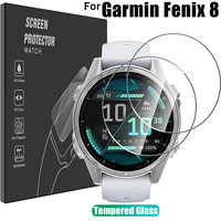 5-1PCS Tempered Glass For Garmin Fenix 8 43mm 47mm 51mm Smartwatch Screen Protector Glass HD Anti-scratch Film For Garmin Fenix8