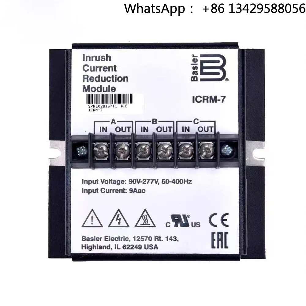 

Basler ICRM-7 Inrush Current Reduction Module ICRM7 MERGE original module