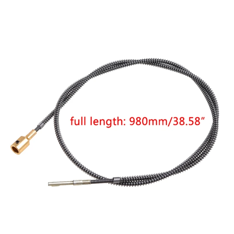 tipo cable revestido del Pin del resorte los 98cm del tubo del metal para amoladora rotatoria flexible