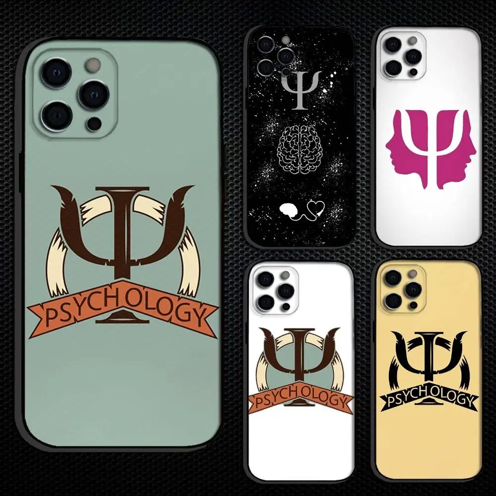 

P-Psychologist Profession Phone Case For iPhone 16,15,14,13,12,11 Plus,Pro Max, Others Soft Black Cover